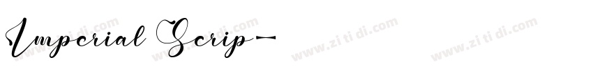 Imperial Scrip字体转换